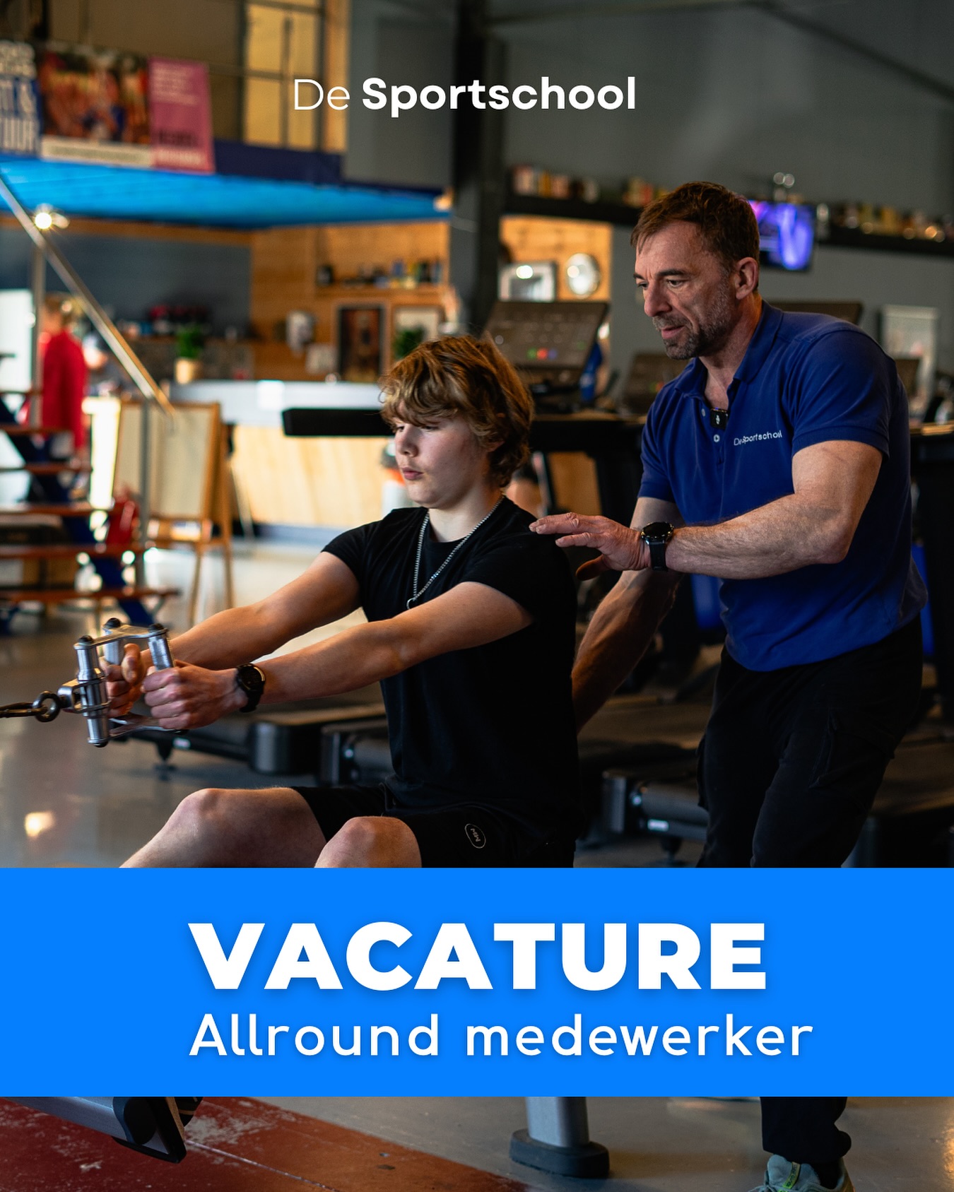 Allround medewerk(st)er voor 15-20 uur per week, met doorgroeimogelijkheden.

We zijn op zoek naar iemand die zelfstandig kan werken maar ook een teamspeler kan zijn. Ben jij vriendelijk, sociaal, eerlijk, betrouwbaar en help je graag mensen met een gezondere leefstijl? Lees dan vooral verder!

Diploma’s in de fitnessbranche zijn geen vereiste, maar ervaring met fitness en krachttraining en een leergierige houding wel. Je wordt bij ons intern opgeleid.

Werkzaamheden zijn heel divers, denk aan de begeleiding van leden, administratie, balie- en kassawerk, schoonmaak, het opstellen van
trainingsprogramma’s e.d.

De Sportschool is een persoonlijke en betrokken gym waar goede begeleiding van onze sporters centraal staat. Dit doen we door middel van persoonlijke trainingsprogramma’s en actieve begeleiding op de vloer in een huiselijke sfeer.

Een leuke uitdaging voor jou, of ken je iemand? Stuur dan CV met korte motivatie mail naar: sport@uwsportschool.nl

#vacature #desportschool #fitness #krachttraining #emmen