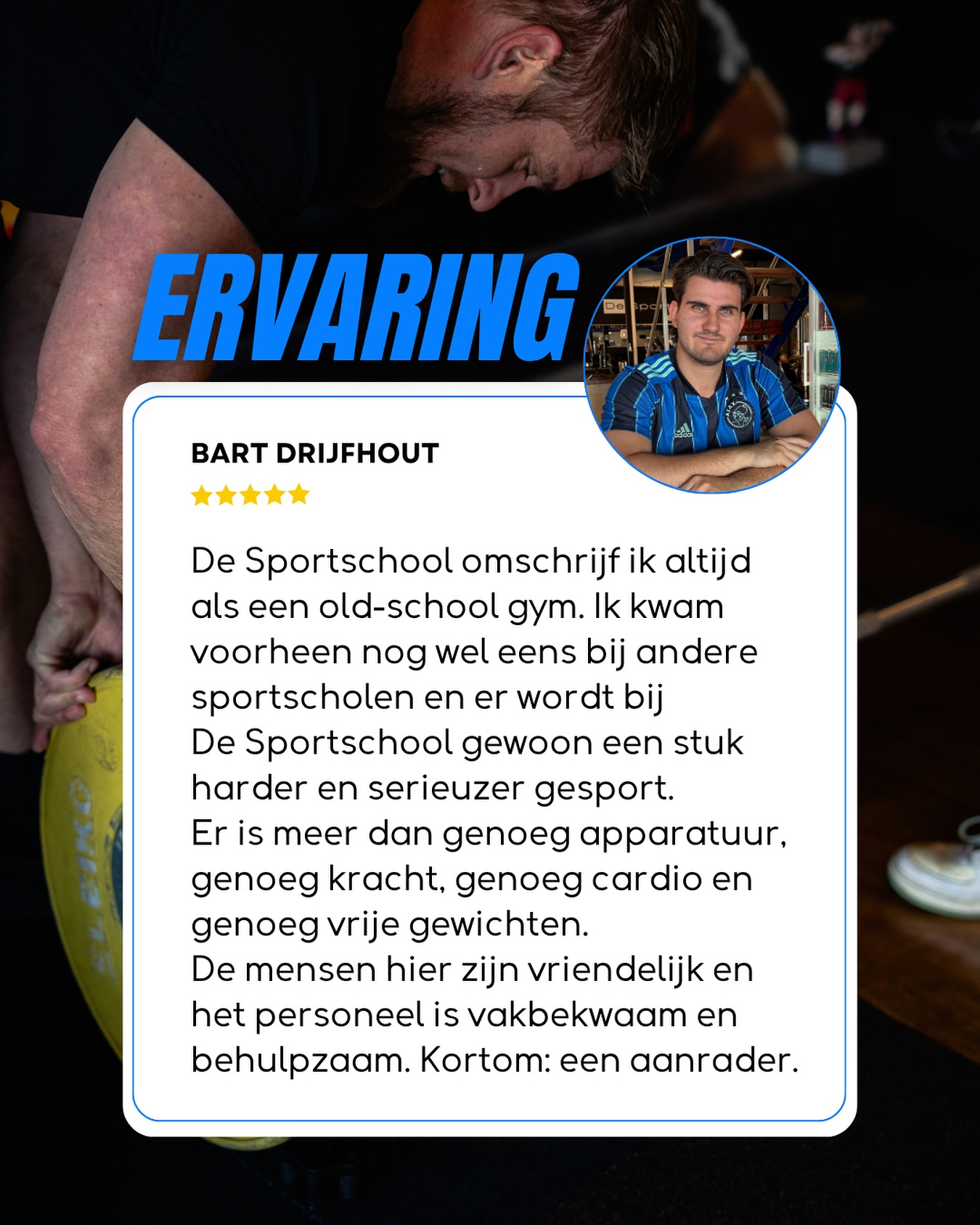 Bart over zijn ervaring bij De Sportschool! 

#desportschool #altijdbegeleiding #emmen #fitness #krachttraining