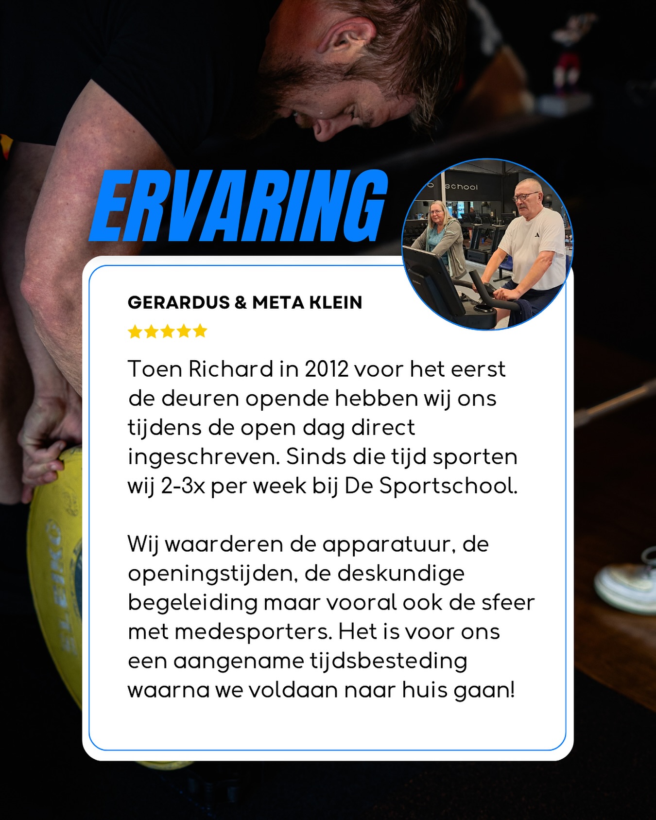 Gerardus en Meta Klein over hun ervaring bij De Sportschool!

#desportschool #altijdbegeleiding #emmen #fitness #krachttraining
