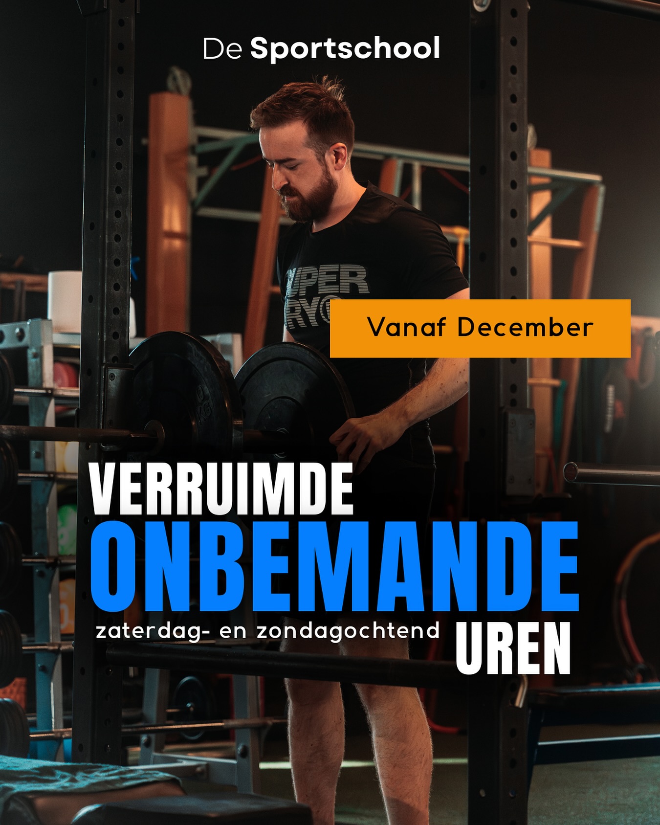 Per december verruimen wij onze onbemande uren voor de weekenddagen. Zo kun je vanaf aankomende maand nog een uurtje eerder onbemand bij ons komen sporten op de zaterdag en zondagmorgen (vanaf 7:00 uur). 

Bij voldoende belangstelling staan wij er altijd voor open om onze onbemande uren te verruimen. Maak dit soort wensen dan ook vooral bij ons kenbaar! 

Let op: mocht je nog niet aangemeld zijn, voor de onbemande uren dien je je eenmalig aan te melden.

#desportschool #altijdbegeleiding #emmen #krachttraining #fitness