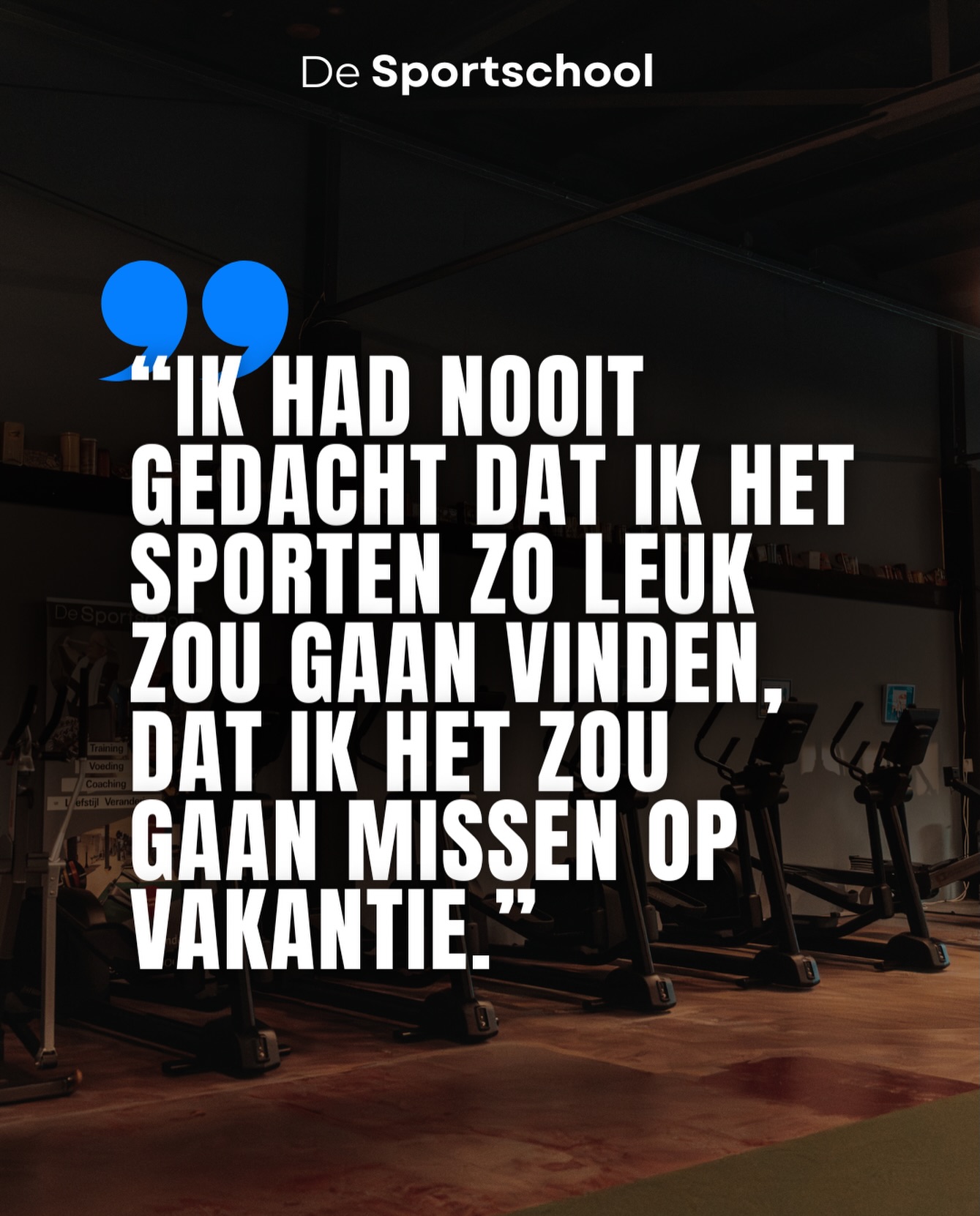 De Sportschool missen tijdens je vakantie? Wij begrijpen dat wel! 

#emmen #altijdbegeleiding #quote #fitness