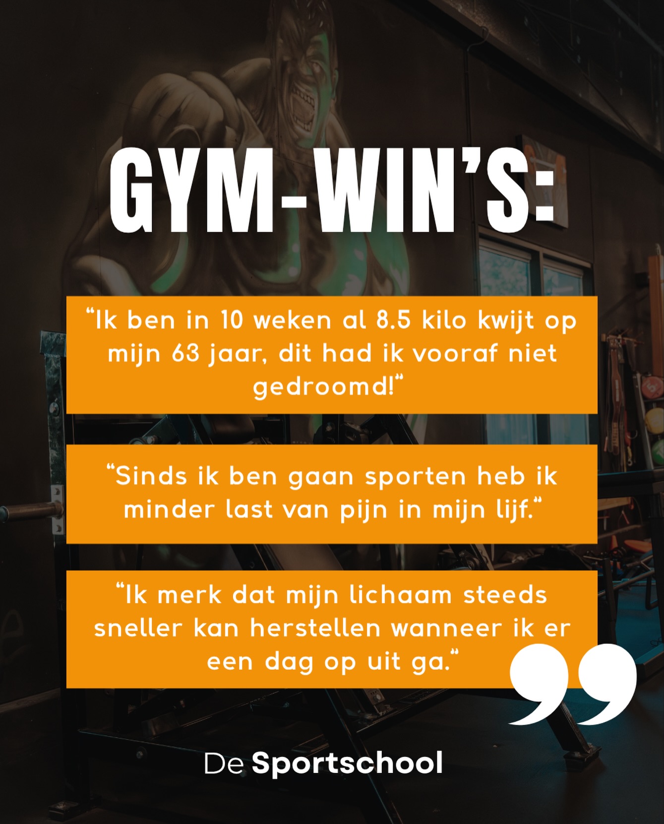 Gymwins van afgelopen weken binnen De Sportschool. Zelf een win? Laat het ons weten in de comments!

#altijdbegeleiding #emmen #krachttraining