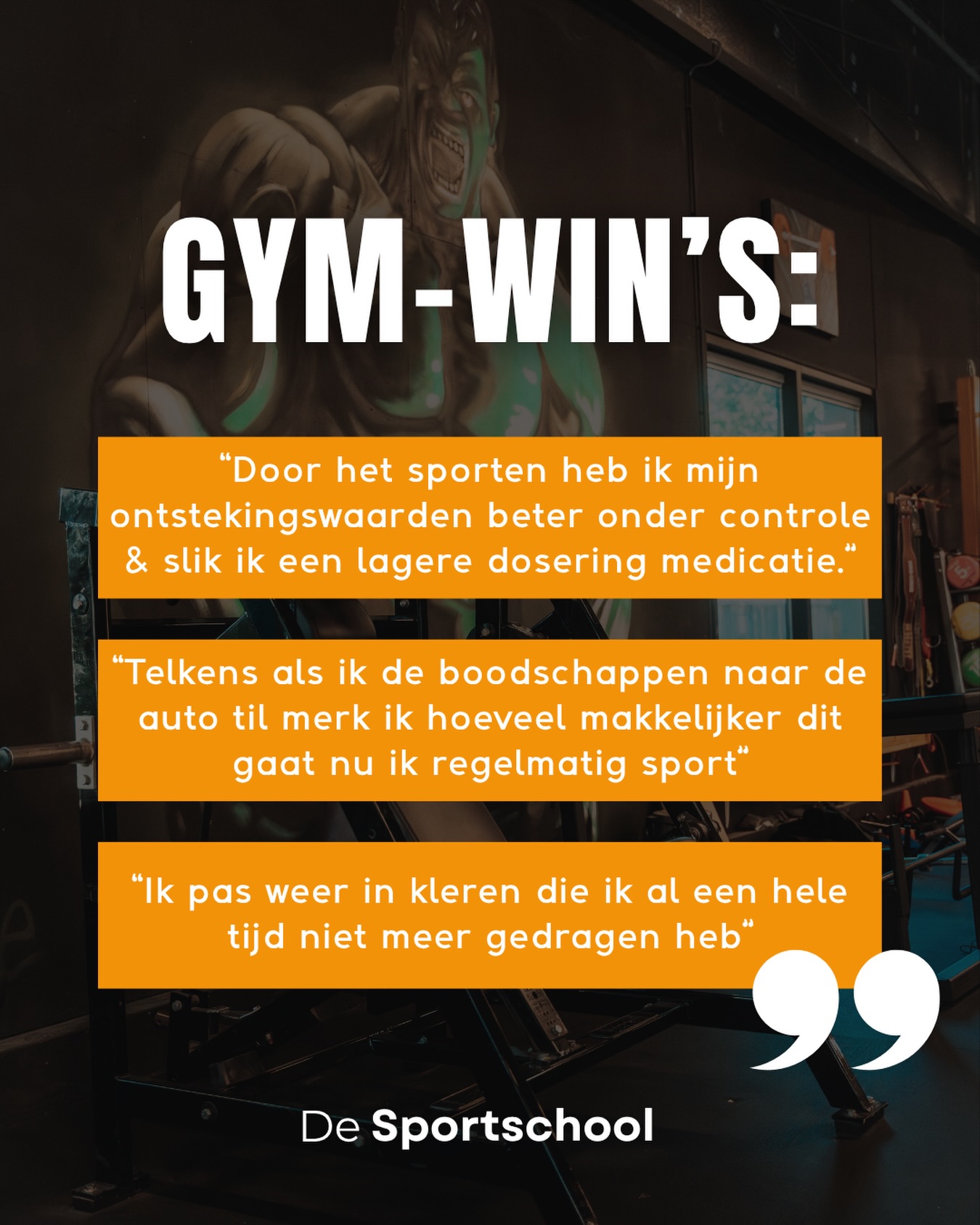 Gymwins van afgelopen weken binnen De Sportschool. Zelf een win? Laat het ons weten in de comments!

#altijdbegeleiding #emmen #krachttraining